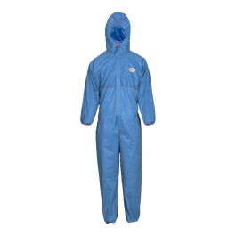 Disposable coverall flame-retardant cat. 3 type 5/6 blue