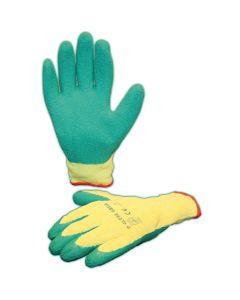 D-Glove green handschoen latex coating cat. 2