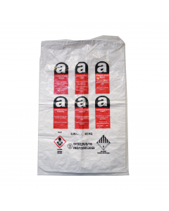 Reversed mini asbestbag 80 x 120 cm met A-logo + 1x liner